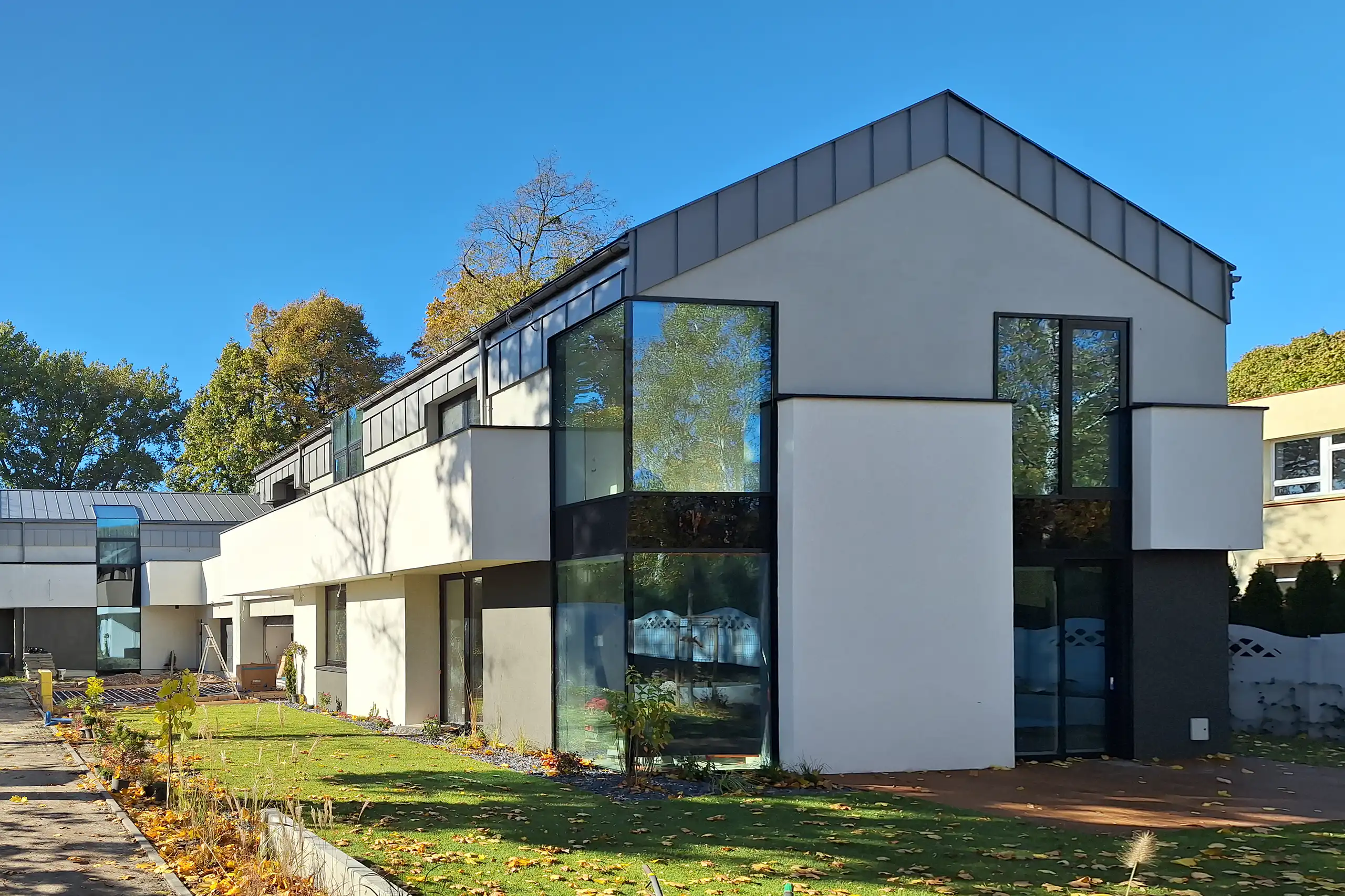 Masada aluminiowa budynek wielorodzinny Łódź