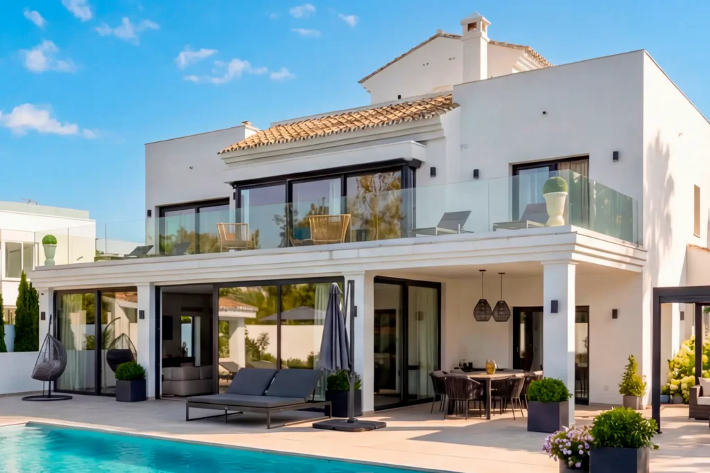 Stolarka aluminiowa Aluminium Łódź. Realizacja Marbella, Hiszpania. Zdjęcia z prac montażowych.